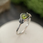 Vesuvianite leaves ring