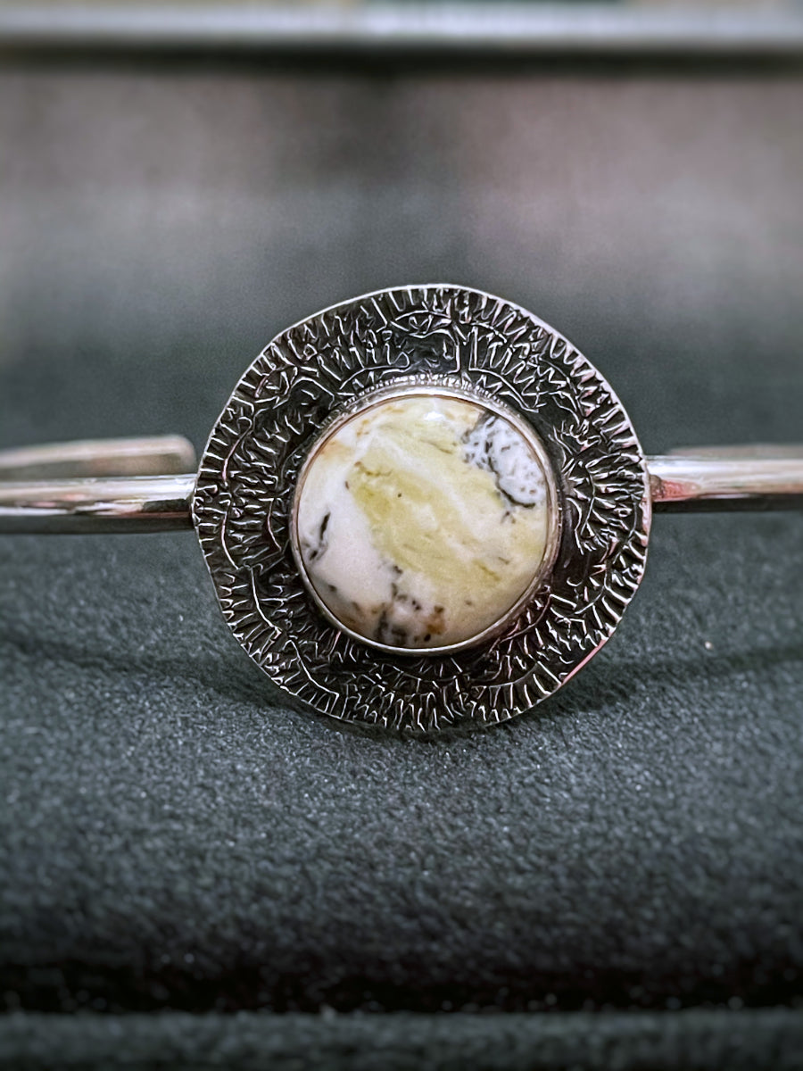 White Buffalo Turquoise cuff
