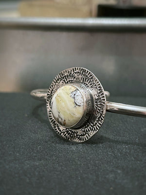 White Buffalo Turquoise cuff