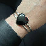 Black heart cuff