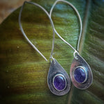 Amethyst Paisley danglers