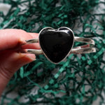 Black heart cuff