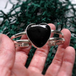 Black heart cuff