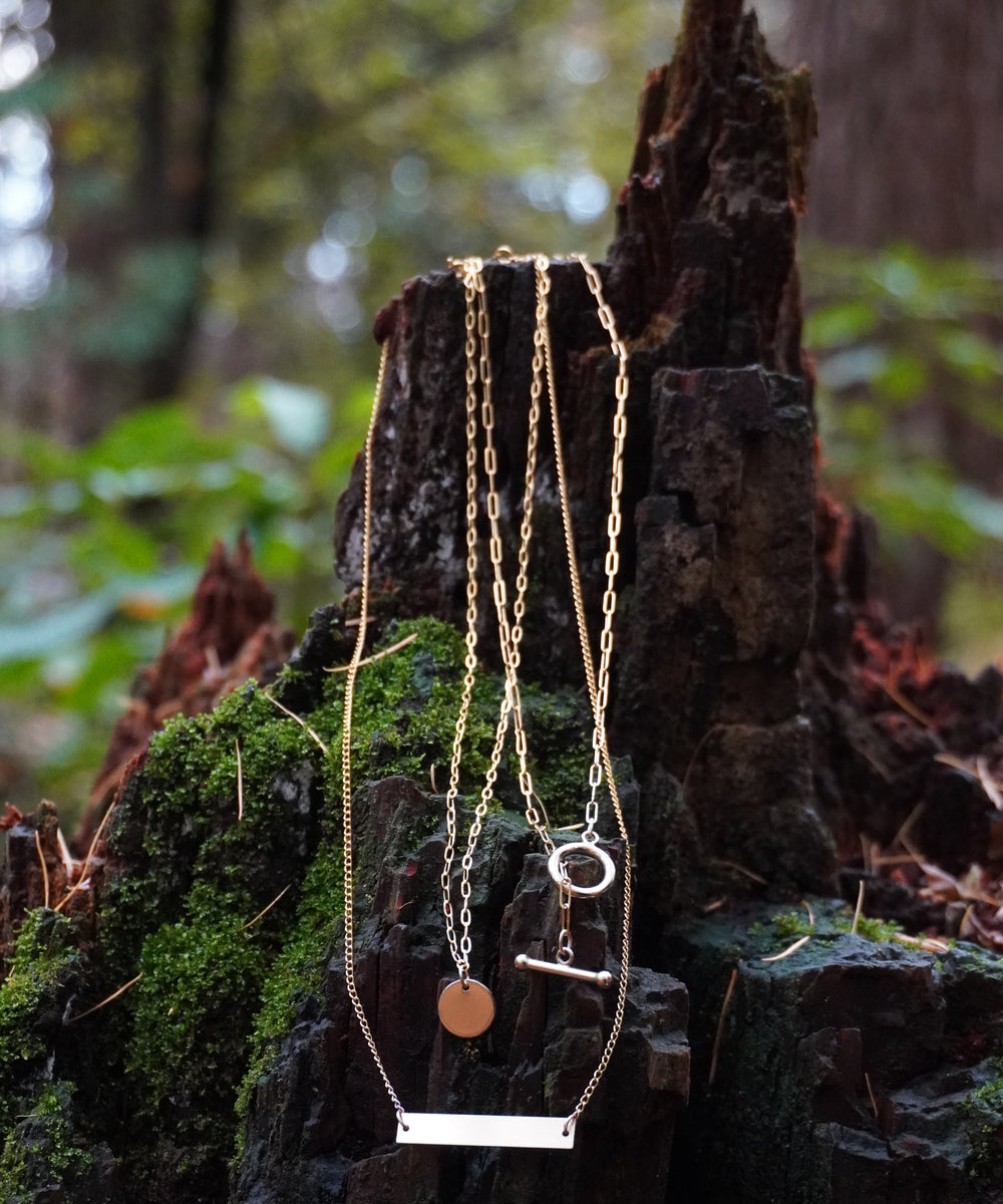 Gold fill bar chain