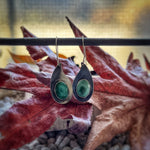 Hubei Turquoise Paisley danglers