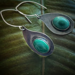 Hubei Turquoise Paisley danglers