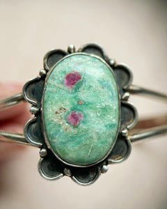 Ruby Fuchsite 7" Cuff
