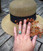 Chrysoprase teardrop stacker