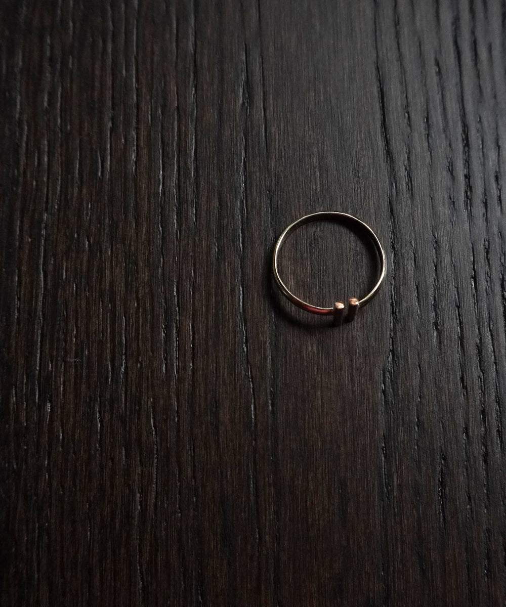 14k Gold fill mirror ring